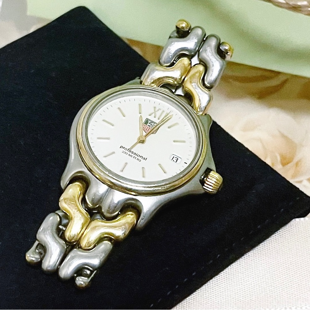 Authentic TAG Heuer Silver & Gold Swiss Made S05.013 S.S Womens Watch - Picture 5 of 11